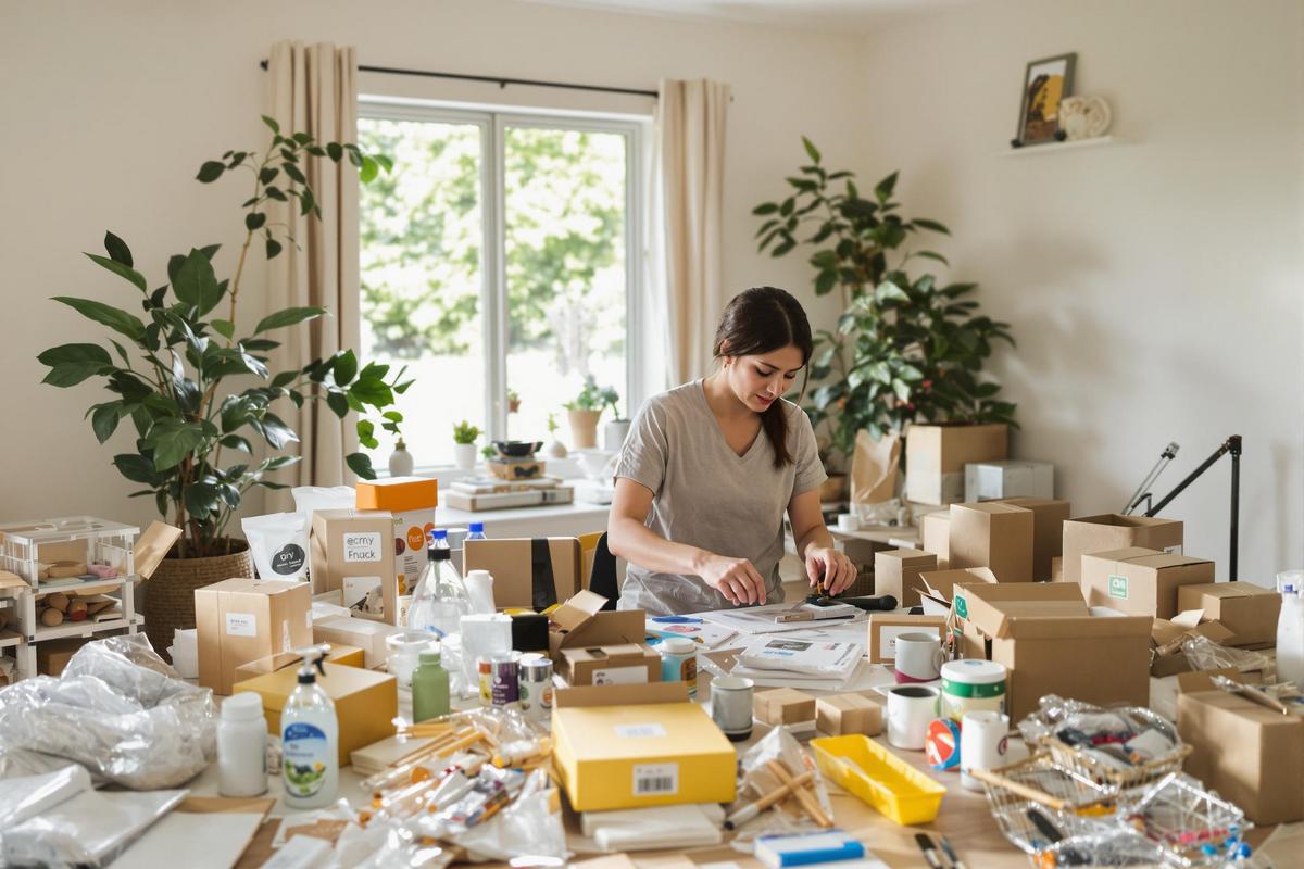 Travail à domicile emballage et mise sous pli - Zoom métier